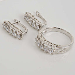 XUPING Кольцо/Серьги с английским замком арт. 28 0257 (id 280301)