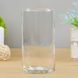 Ваза для цветов «Цилиндр», 500 мл, 15×8 см, стекло, прозрачная