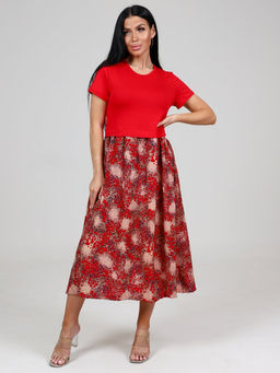 511 ЖЕНСКОЕ ПЛАТЬЕ (Красный) - А-дина фото 2