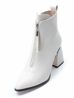 01-PCS124-3 BEIGE Ботинки демисезонные женские (натуральная кожа, байка)