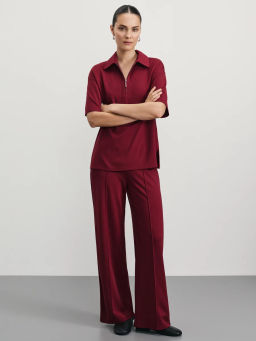 Футболка поло на молнии / Zarina  фото 2