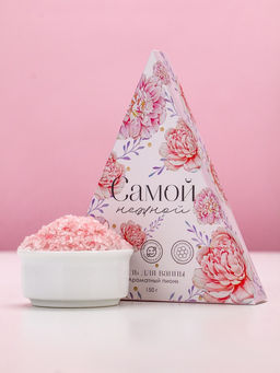 Цена за 2 шт. Соль для ванны «Самой нежной!», 150 г, аромат пионов, Чистое счастье