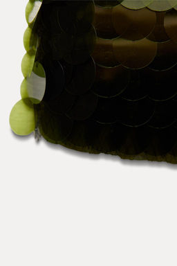 SHORT SEQUINNED KNIT SKIRT - Zara фото 6