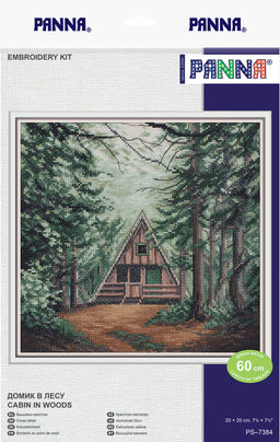 Набор для вышивания PANNA PS-7384 Домик в лесу 20 х 20 см