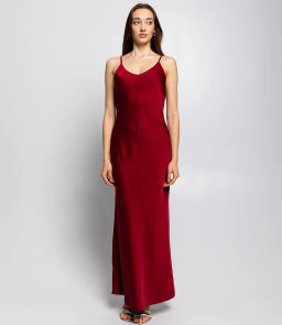 Платье #БШ1989, бордовый