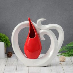 Ваза для цветов «Капля», вензеля, 24.5×23 см, керамика, МИКС