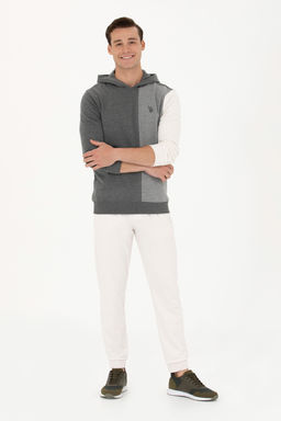 U. S. Polo Assn Мужской свитшот антрацитового меланжа - U.s. polo assn фото 4