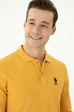 Мужская горчичная базовая толстовка сюрприза в корзине - U.s. polo assn фото 8
