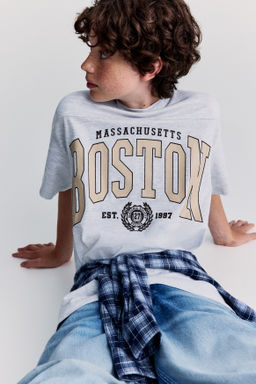 Camiseta oversize con motivo estampado - H&m фото 2