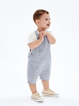 ?izgili Erkek Bebek Salopet ve Ti??rt 2li