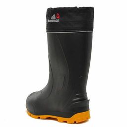 Сапоги Nordman Quaddro с защищенной подошвой ТЭП и шипами черные с желтым