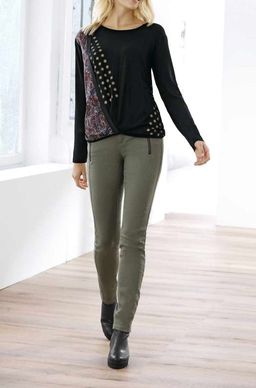 Блузка, черная - Linea tesini фото 3