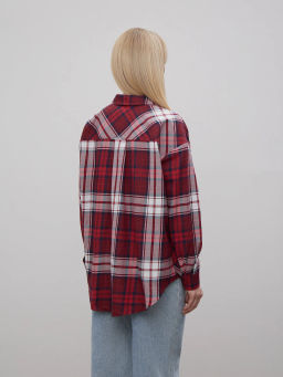 Рубашка в клетку B2693/allis - Emka фото 3