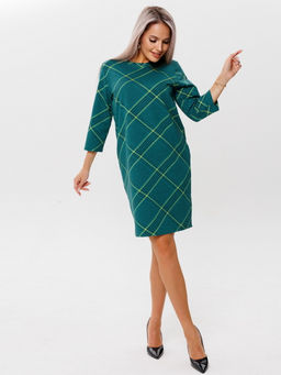 Платье женское П-139 (футер с лайкрой) Бордовая