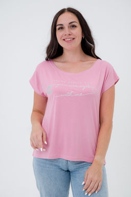Футболка женская из вискозы Лирика нежно-розовый You are safe - Амадэль фото 5