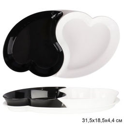 Салатник 2 штуки Ромео и Джульетта / М8174 /уп 8/ черно-белый - Галеонтрейд фото 2