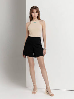 CONTE Фактурные шорты А-силуэта LS 1947 black black