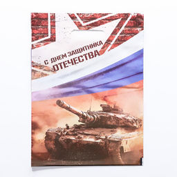 Цена за 20 шт. Пакет подарочный «С Днём Защитника Отечества», полиэтиленовый с вырубной ручкой, 30×40 см, 50 мкм
