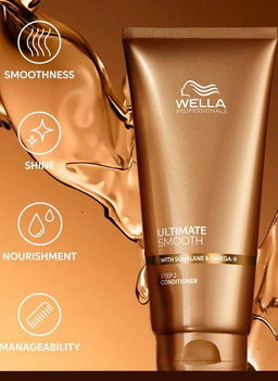 Кондиционер для тусклых, сухих и вьющихся волос ULTIMATE SMOOTH, 200 мл Wella