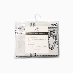 Комплект наволочек Этель Ink flowers 50х70см - 2шт, бязь 125 г/м2, хл 100%  фото 9