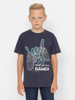 CRB wear/CWJB 63721-48-388 Футболка для мальчика,темно-серый/Ex.Cherubino