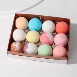 Бомбочки для ванны Bath bomb, 12 шт.× 40 г, BEAUTY FOX