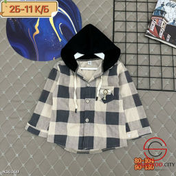 Рубашка для мальчика с капюшоном