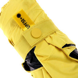 Подарочный набор вентилятор, подставка для телефона и зонт, жёлтый