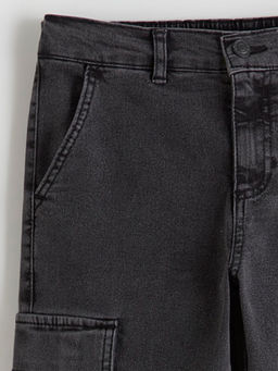 Regular Fit Erkek ?ocuk Kargo Jean Pantolon