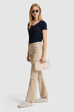 Kad_n Lacivert V Yaka Basic Ti__rt - U.s. polo assn фото 4