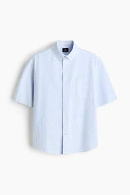 Camisa Oxford de manga corta Relaxed Fit - H&m фото 5