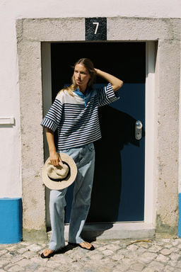 STRIPED LINEN BLEND SHIRT - Zara фото 2
