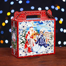 Цена за 10 шт. Подарочная коробка Кремль 17,3 х 6,5 х 15 см