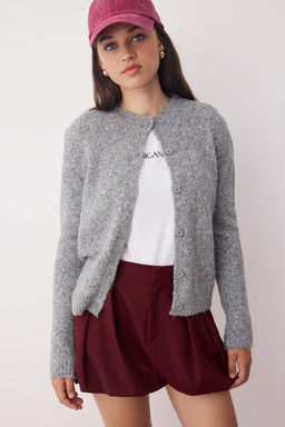 Koyu Gri Orgu Detayl? Yumusak Dokulu Triko H?rka TWOAW26HI00018