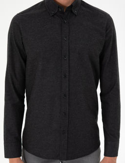 Siyah Regular Fit Uzun Kollu G_mlek - Pierre cardin фото 6