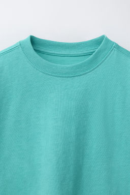CAMISETA LISA / Turquesa medio - Zara фото 3