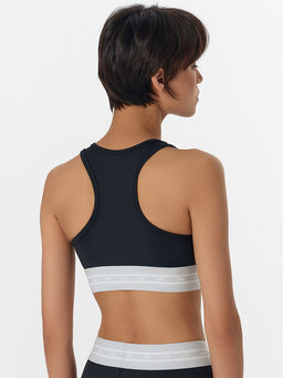 Топ женский спортивный черный