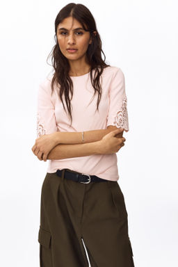 Top de canal? con inserciones de encaje - H&m фото 5