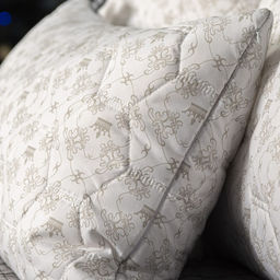 Подушка Бамбук+Латекс высокая 50х68 см, бамбук. волокно/натур.латекс, тик, пэ100% - Kupu-kupu фото 3