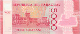 Банкнота 5000 гуарани 2017 года Парагвай