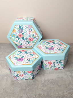 Коробка подарочная 3 штуки / 1163 /уп 24/13.7*15.7*7/15.7*18*8/17.5*20*9cm - ГалеонТрейд фото 2