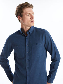 Regular Fit Uzun Kollu Gabardin Erkek G?mlek