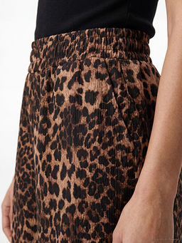 Beli Lastikli Leopar Desenli Kad?n ?ort