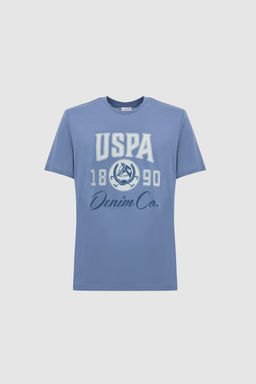 Erkek _ndigo Regular Fit Bisiklet Yaka Ti__rt - U.s. polo assn фото 7