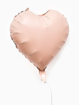 Цена за 2 шт.Воздушные шары фольгированные 17 Сердце, розовый сатин, набор 5 шт. - Страна карнавалия фото 2
