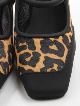 06-DMD-P216 BLACK/LEOPARD Туфли женские (натуральная кожа с ворсом, нубук)