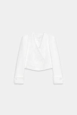BLAZER CRUZADA ZW COLLECTION / Blanco - Zara фото 5