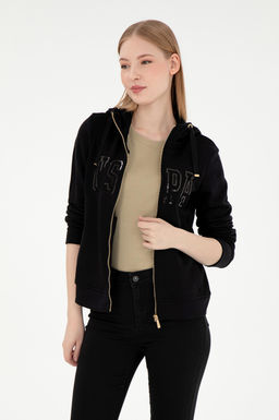 Kad_n Siyah Basic Sweatshirt Sepette S_rpriz _ndirim