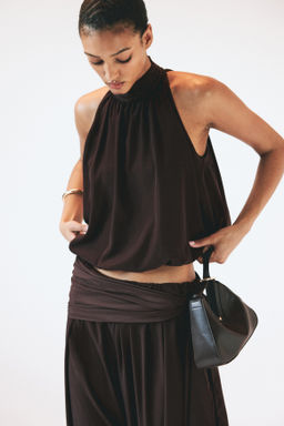 Top globo con escote halter - H&m фото 3