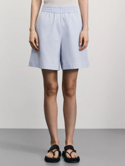 Шорты из фактурного хлопка / Zarina  фото 3